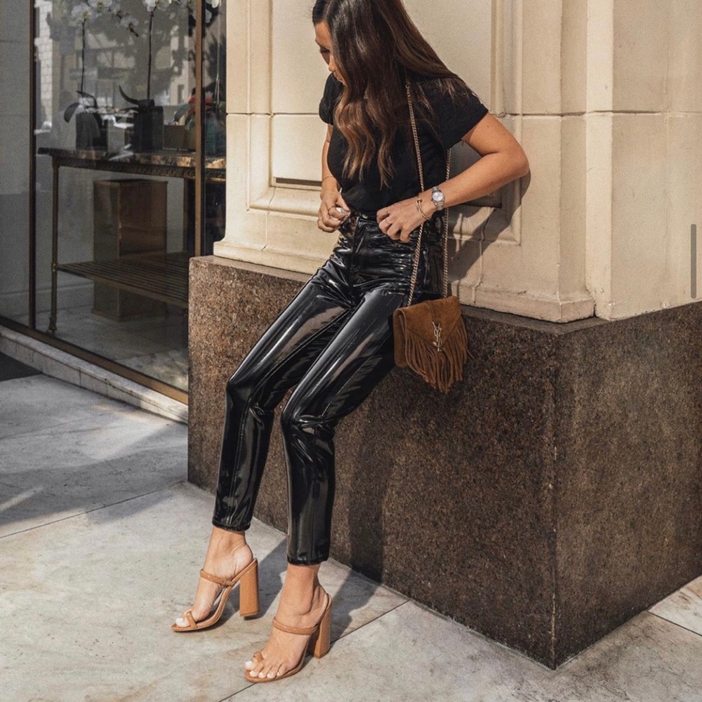 Topshop Vinyl Jamie Jeans